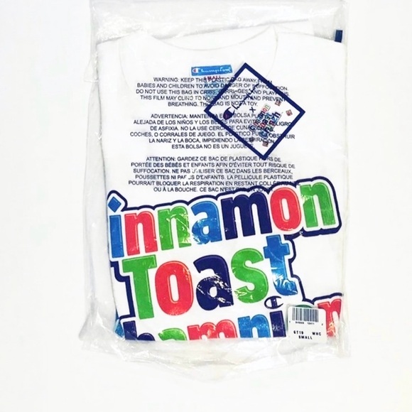 Champion x General Mills Crunch White T-Shirt Men's Size S - Picture 2 of 7